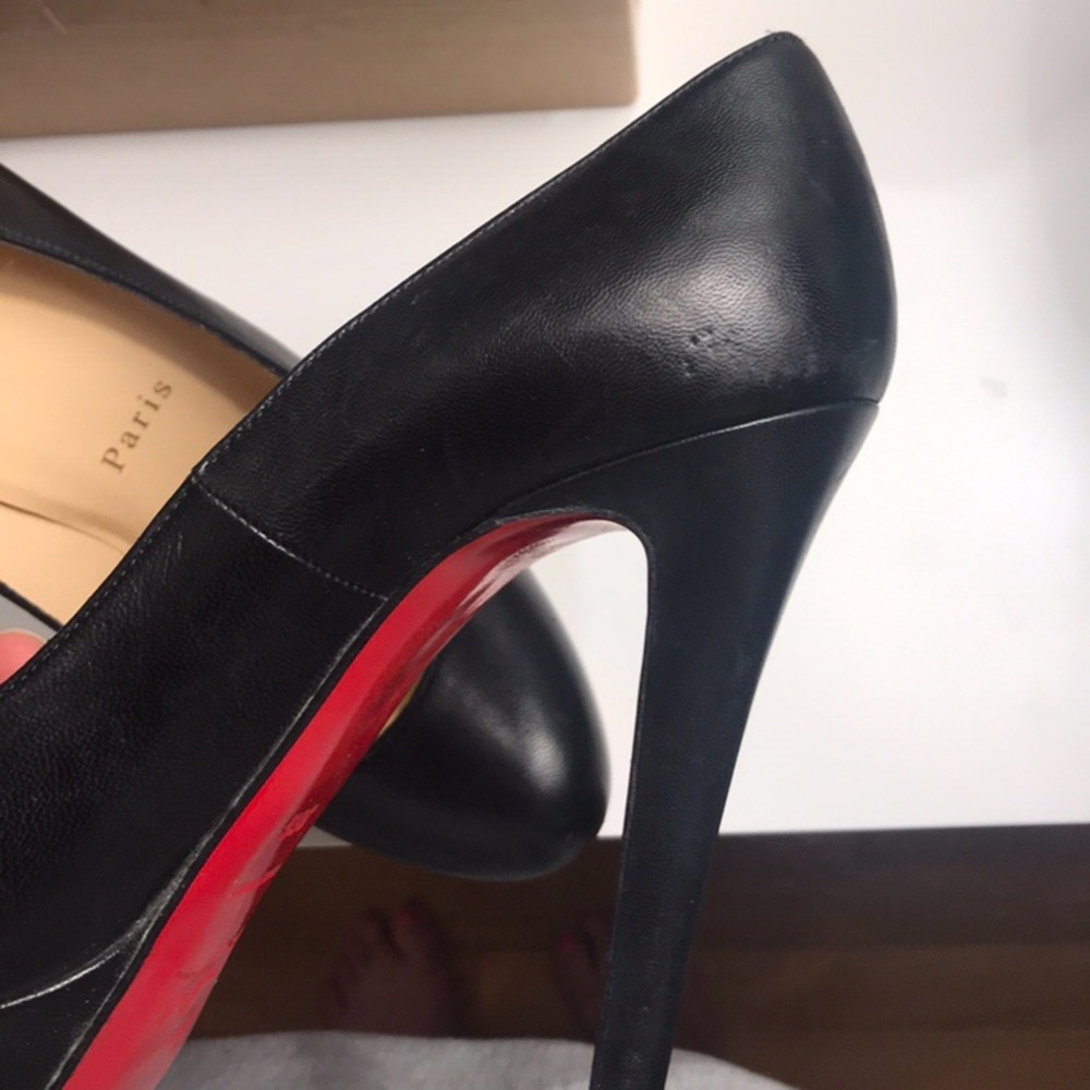 Christian Louboutin Bianca 140 Black 36.5 - Picture 5 of 6